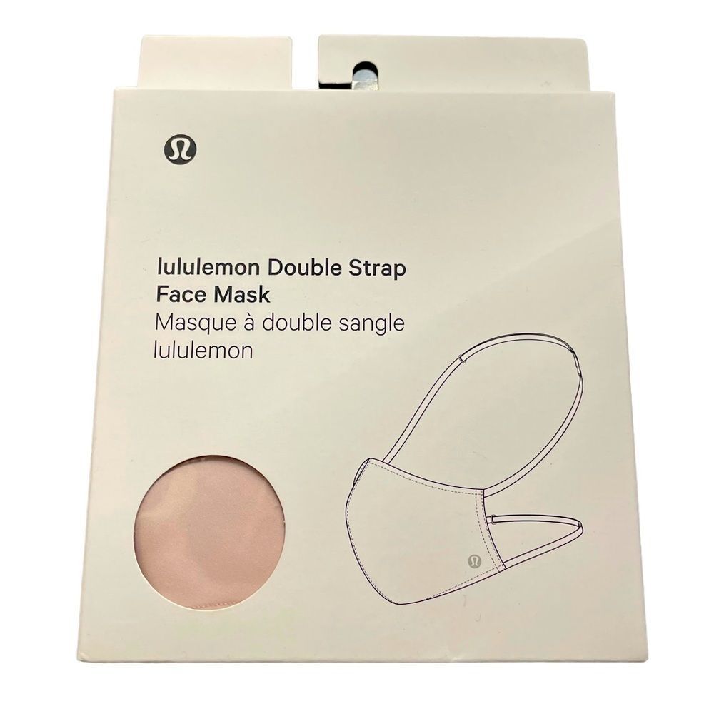 NEW Lululemon Double Strap Face Mask - Misty Pink
